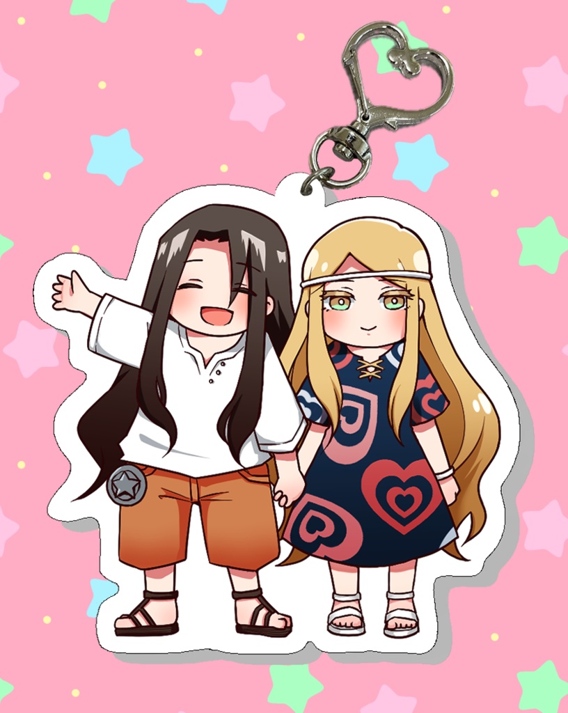 大人夫婦のなかよしアクリルキーホルダー