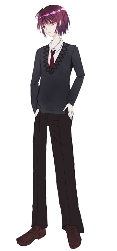 TRPG立ち絵：男子高校生2