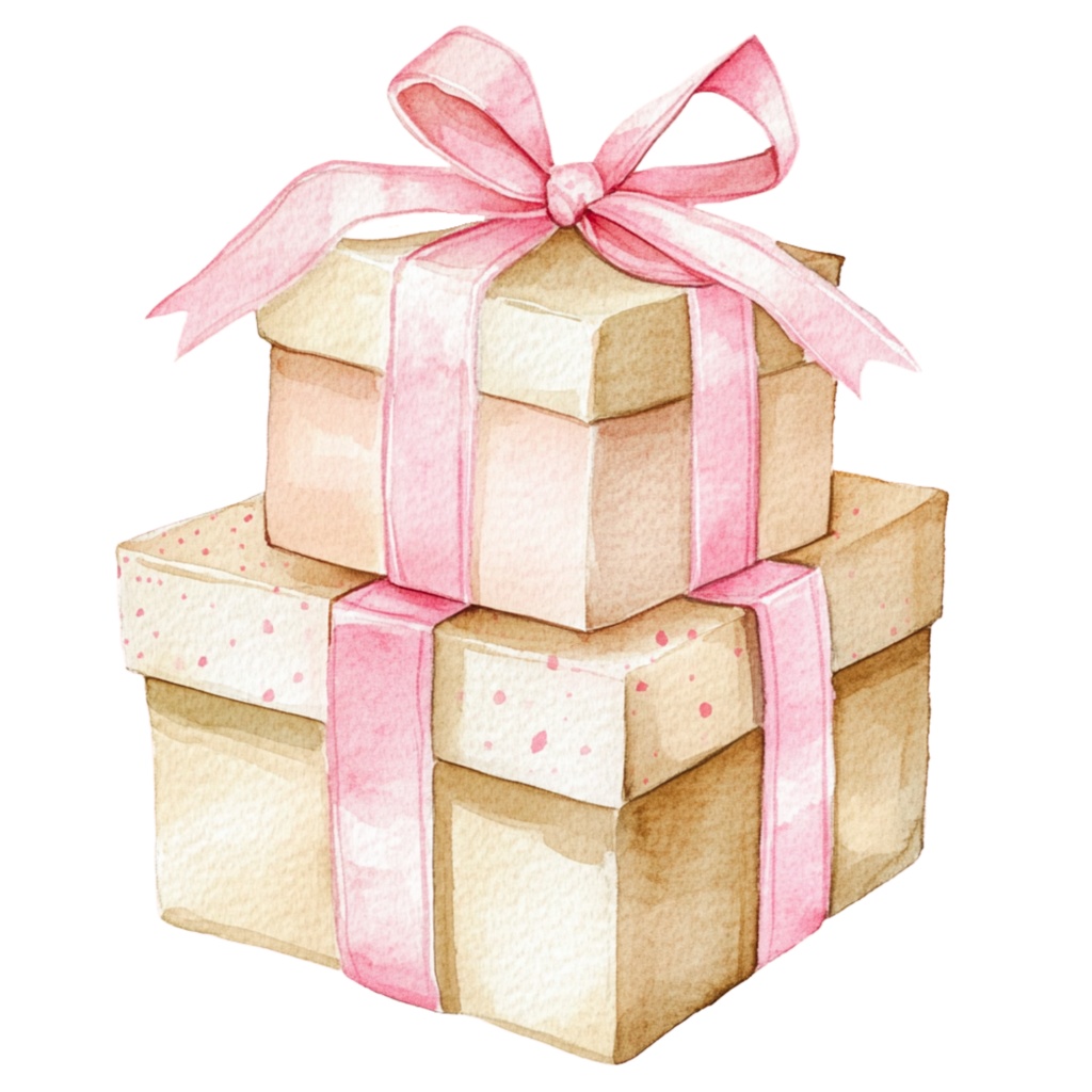 水彩風アンティーク調クリスマスクリップアートセット(全20点・背景透過PNG/商用利用可)