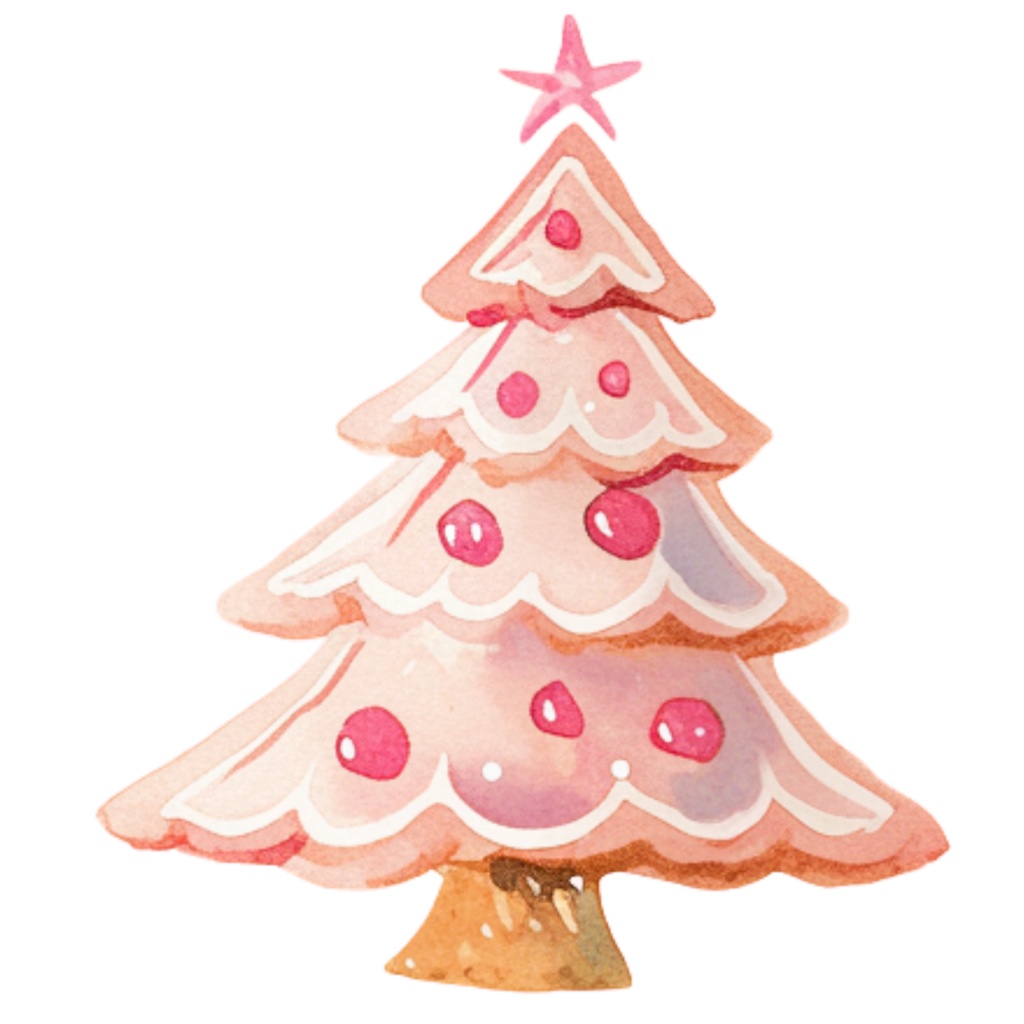 水彩風アンティーク調クリスマスクリップアートセット(全20点・背景透過PNG/商用利用可)