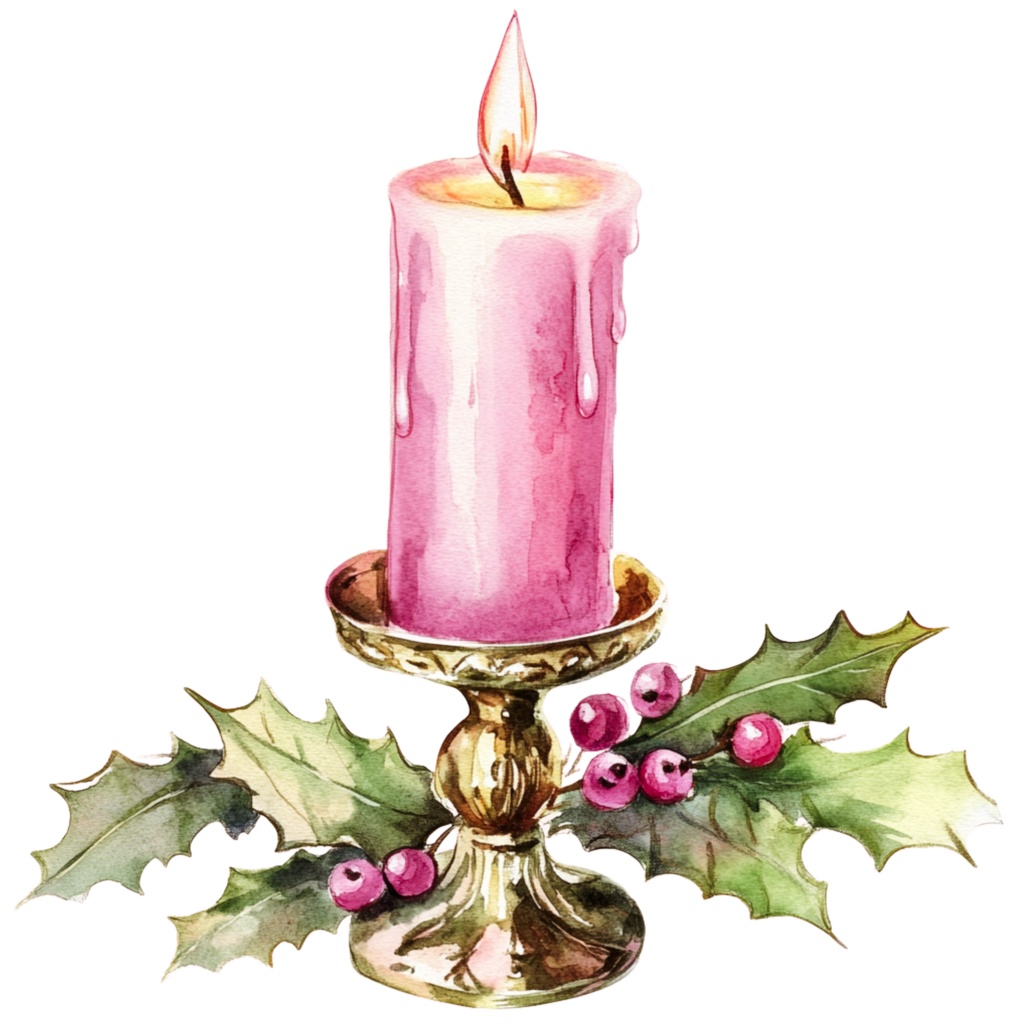 水彩風アンティーク調クリスマスクリップアートセット(全20点・背景透過PNG/商用利用可)