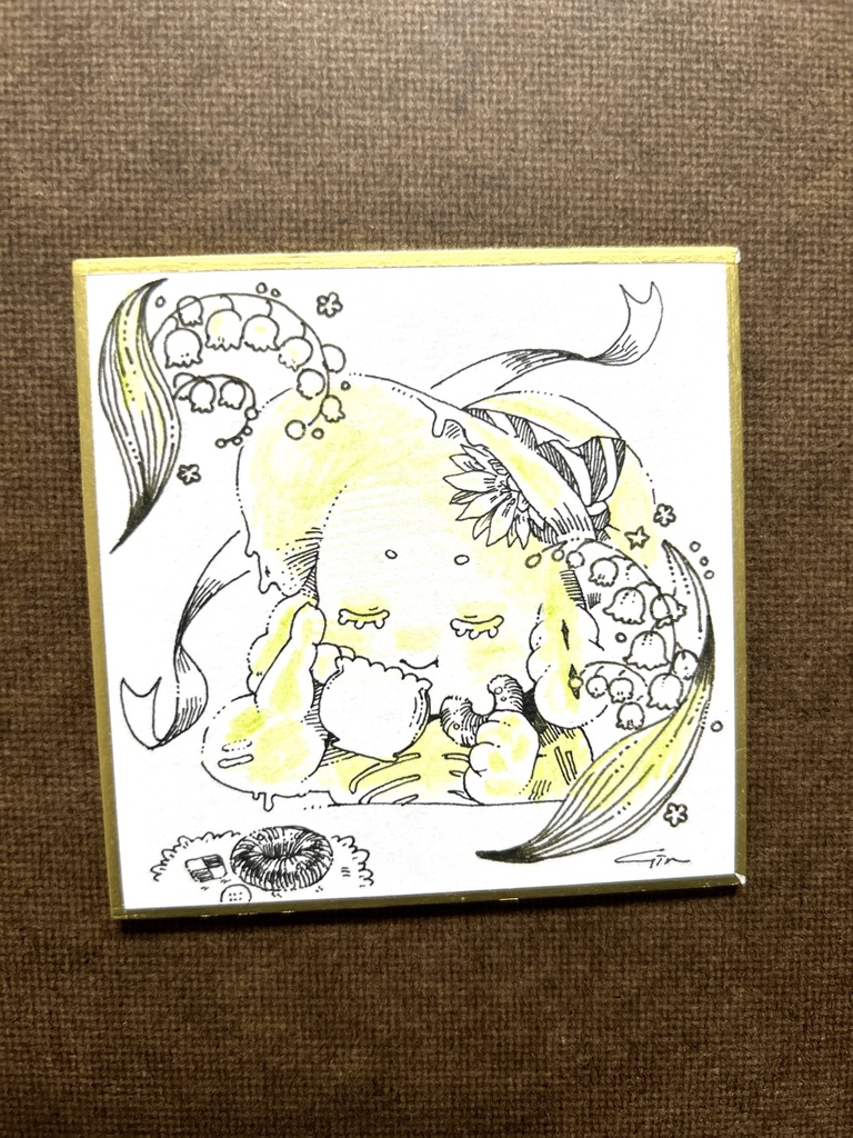 豆色紙 すずらんとティータイム