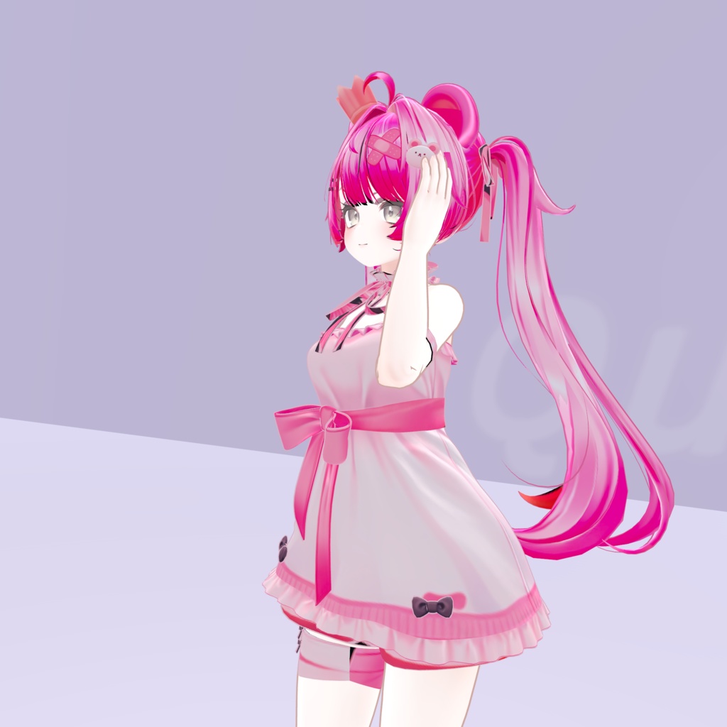 髪に触れる仕草のアイドルモーション Vol.4