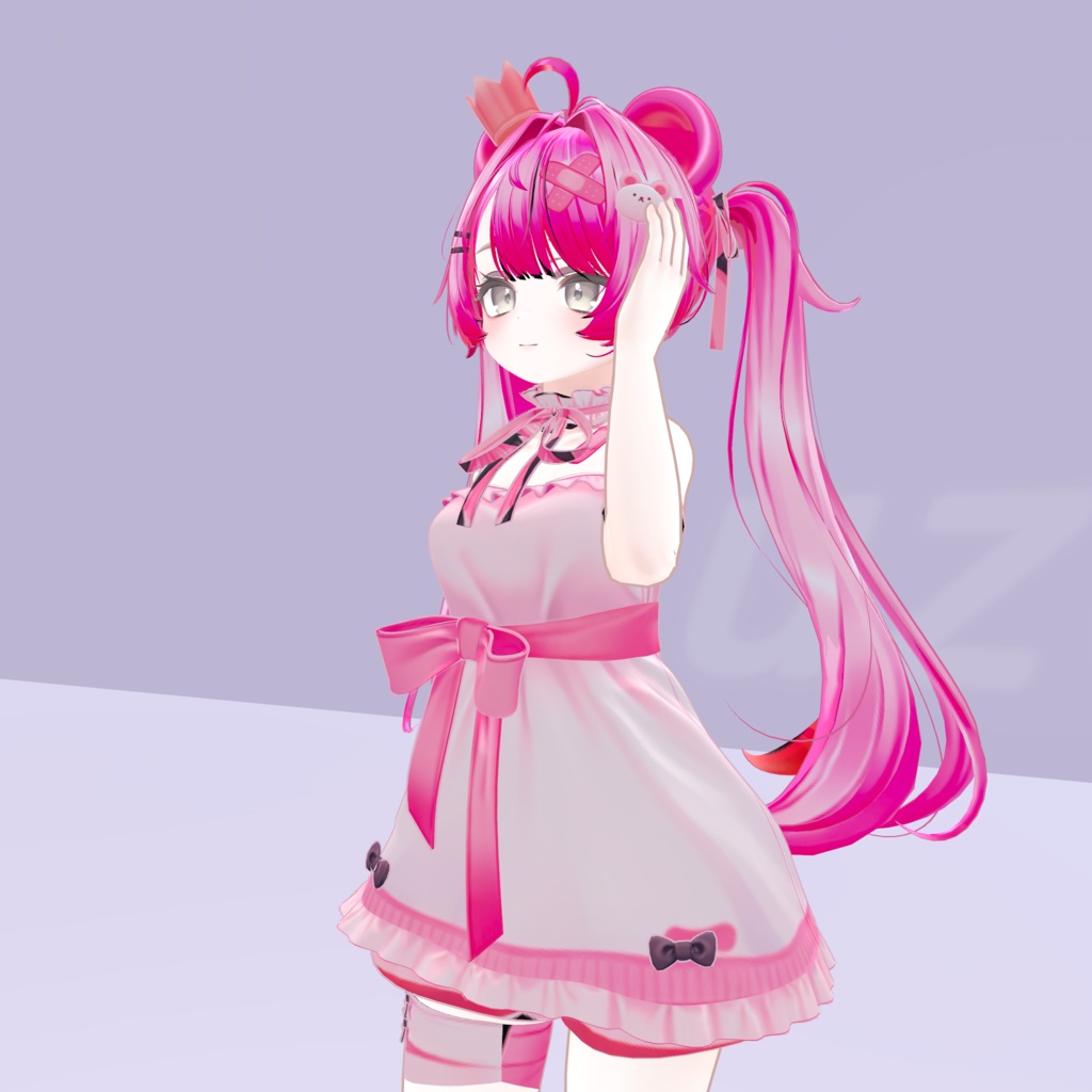 髪に触れる仕草のアイドルモーション Vol.4