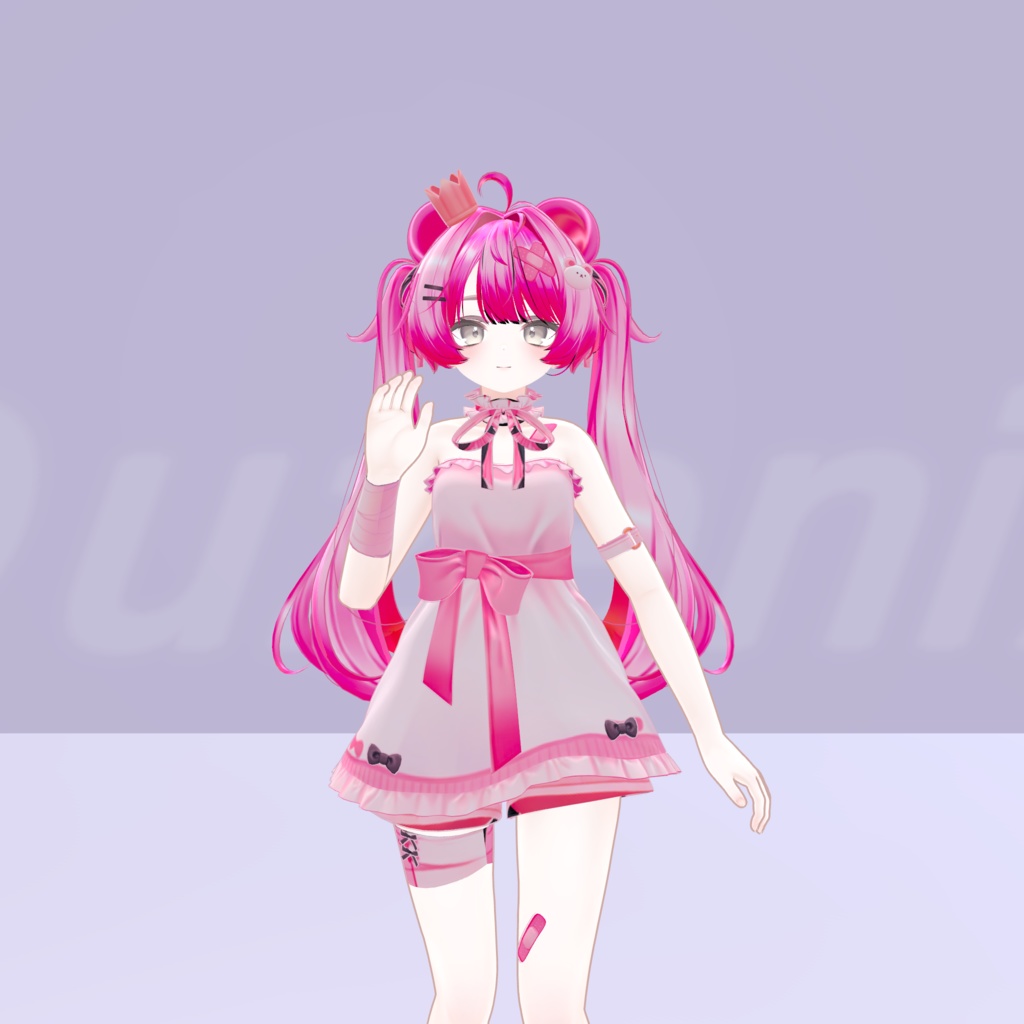 そっと手を振るアイドルのあいさつモーション Vol.11