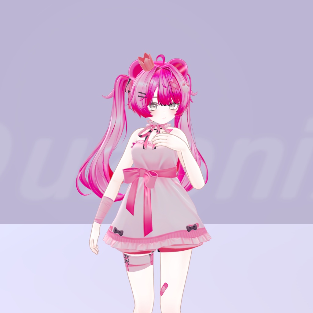 胸に手を当てるアイドルの感情モーション Vol.13