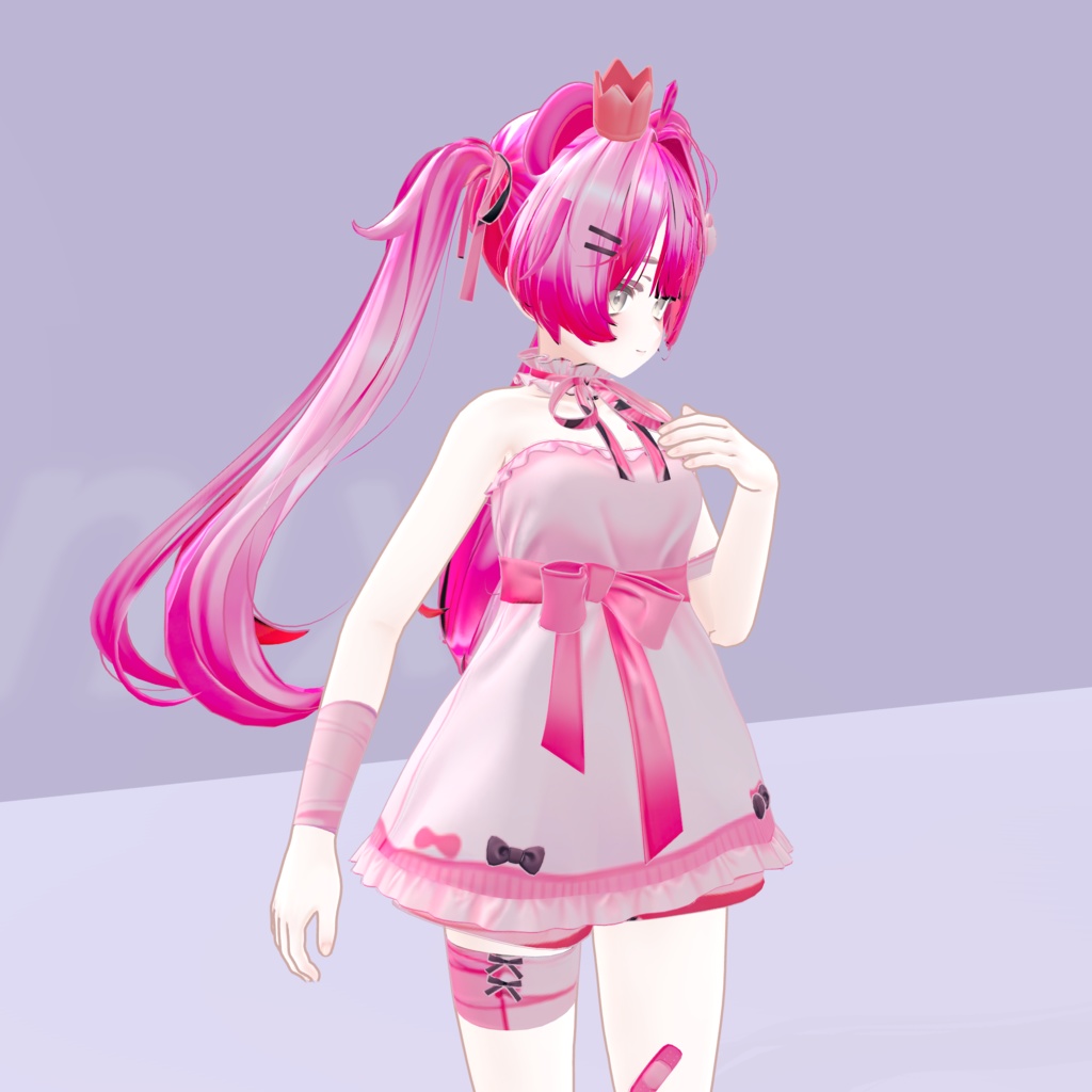 胸に手を当てるアイドルの感情モーション Vol.13