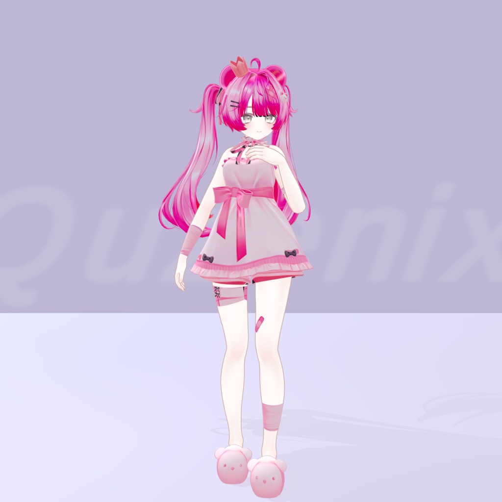 胸に手を当てるアイドルの感情モーション Vol.13