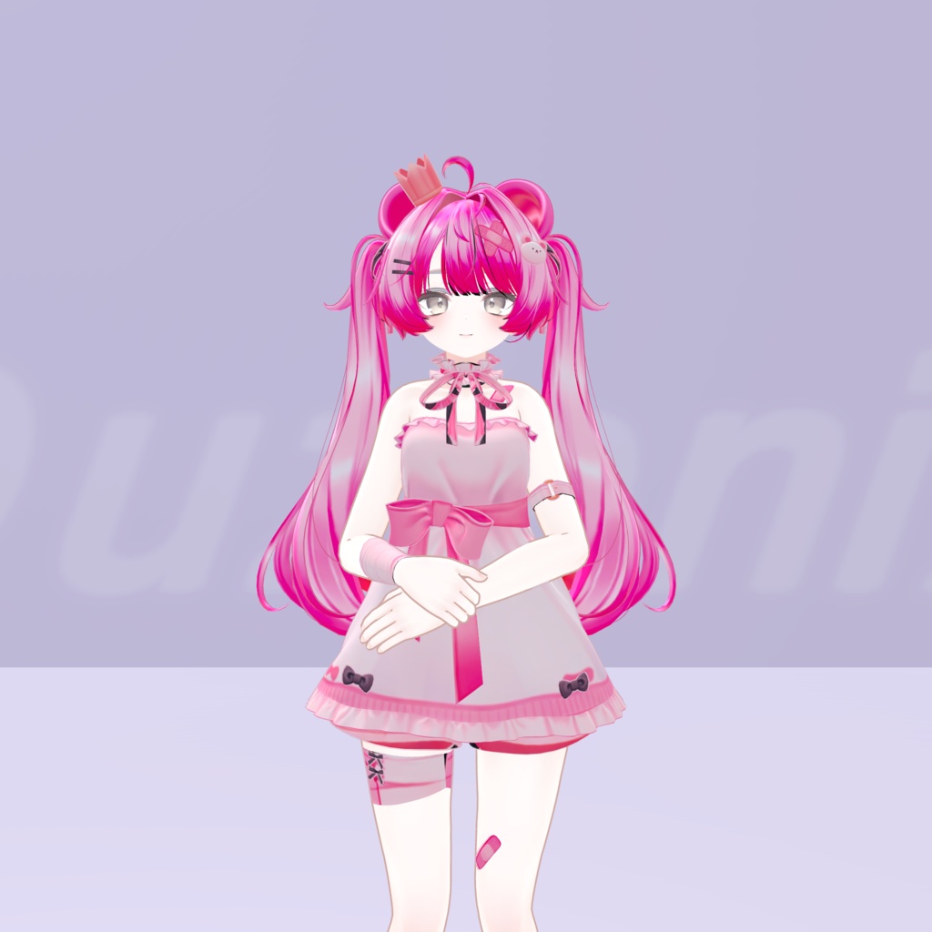 両手をそろえたおしとやかアイドルの立ちモーション Vol.6