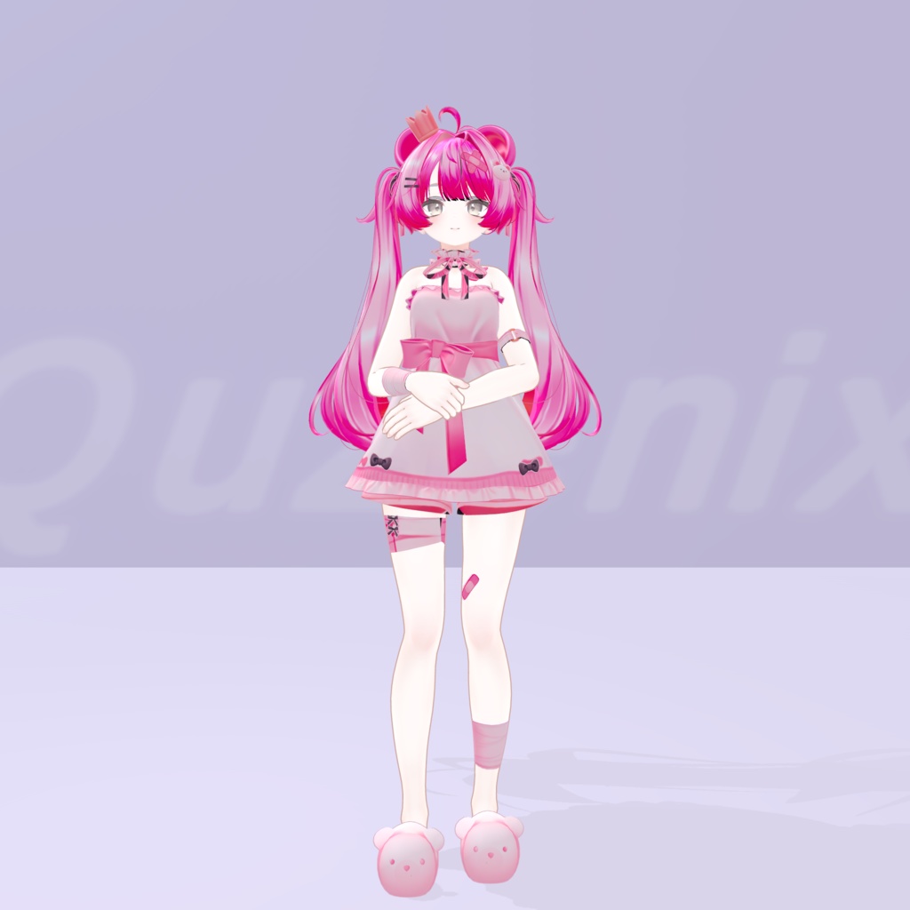 両手をそろえたおしとやかアイドルの立ちモーション Vol.6