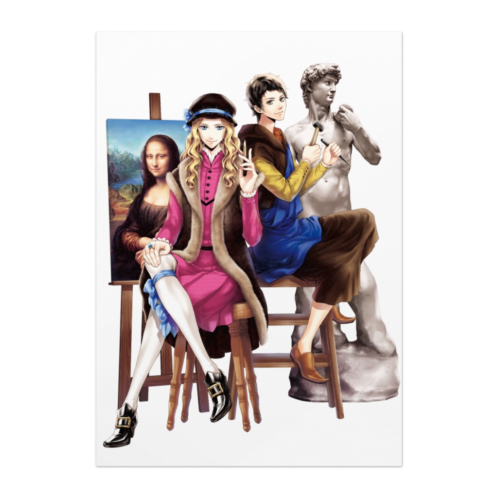 ポスター レオナルドとミケランジェロ