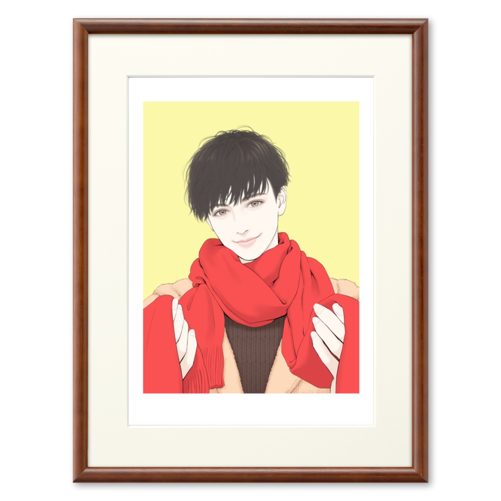 額装付き高精彩複製原画 マフラーシェア