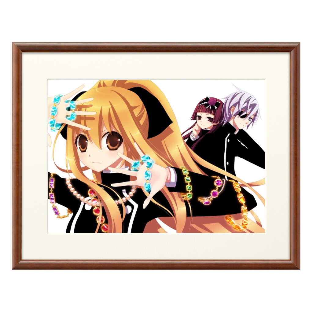 額装付き高精彩複製原画 ミリオンガール