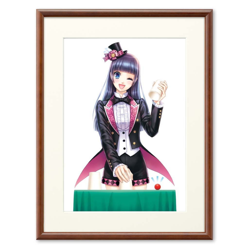 額装付き高精彩複製原画 マジシャンの少女