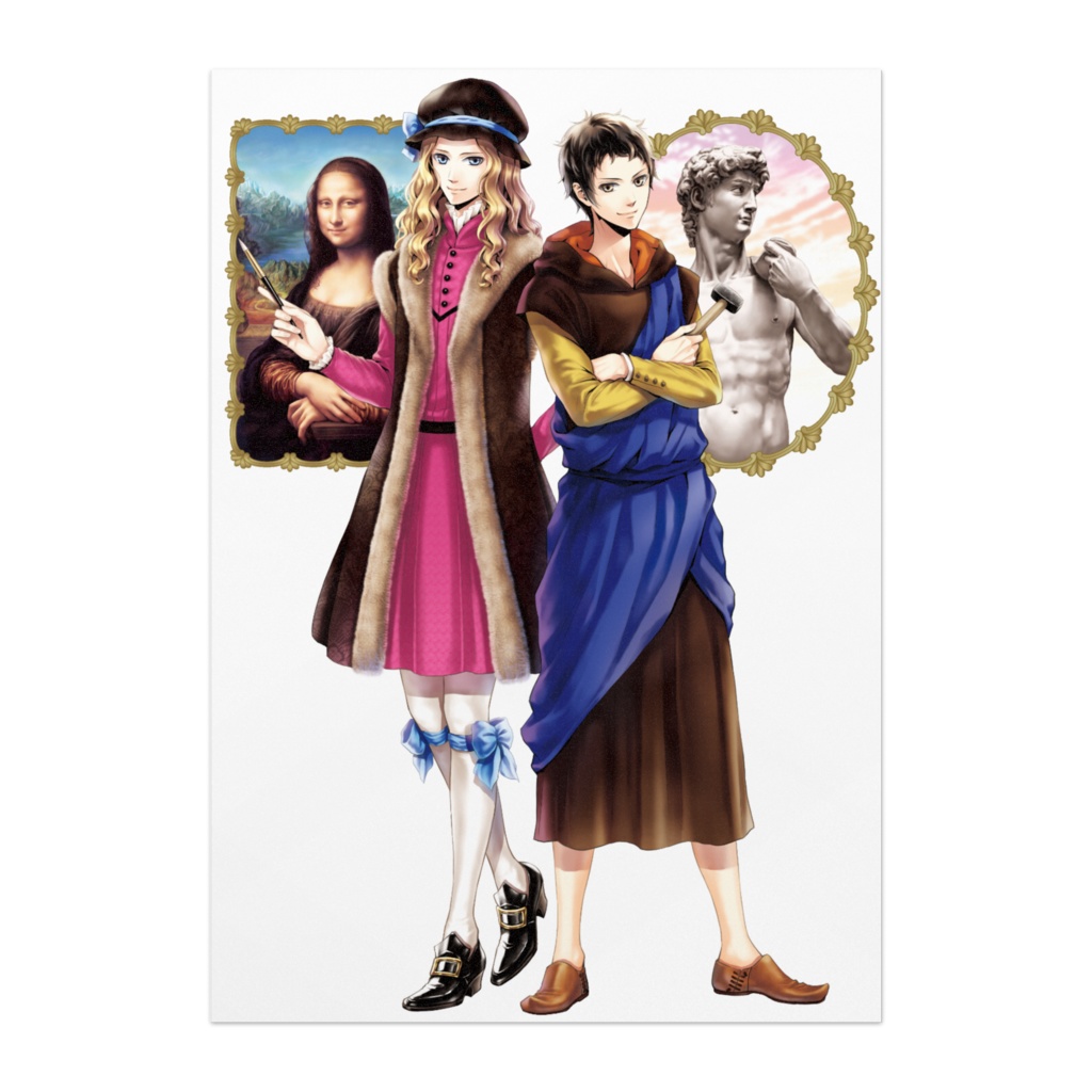 ポスター レオナルドとミケランジェロ2