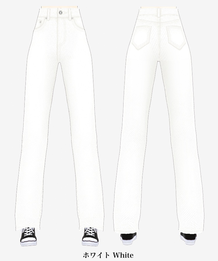 VRoid衣装 きれいめハイウエストデニムパンツ6色