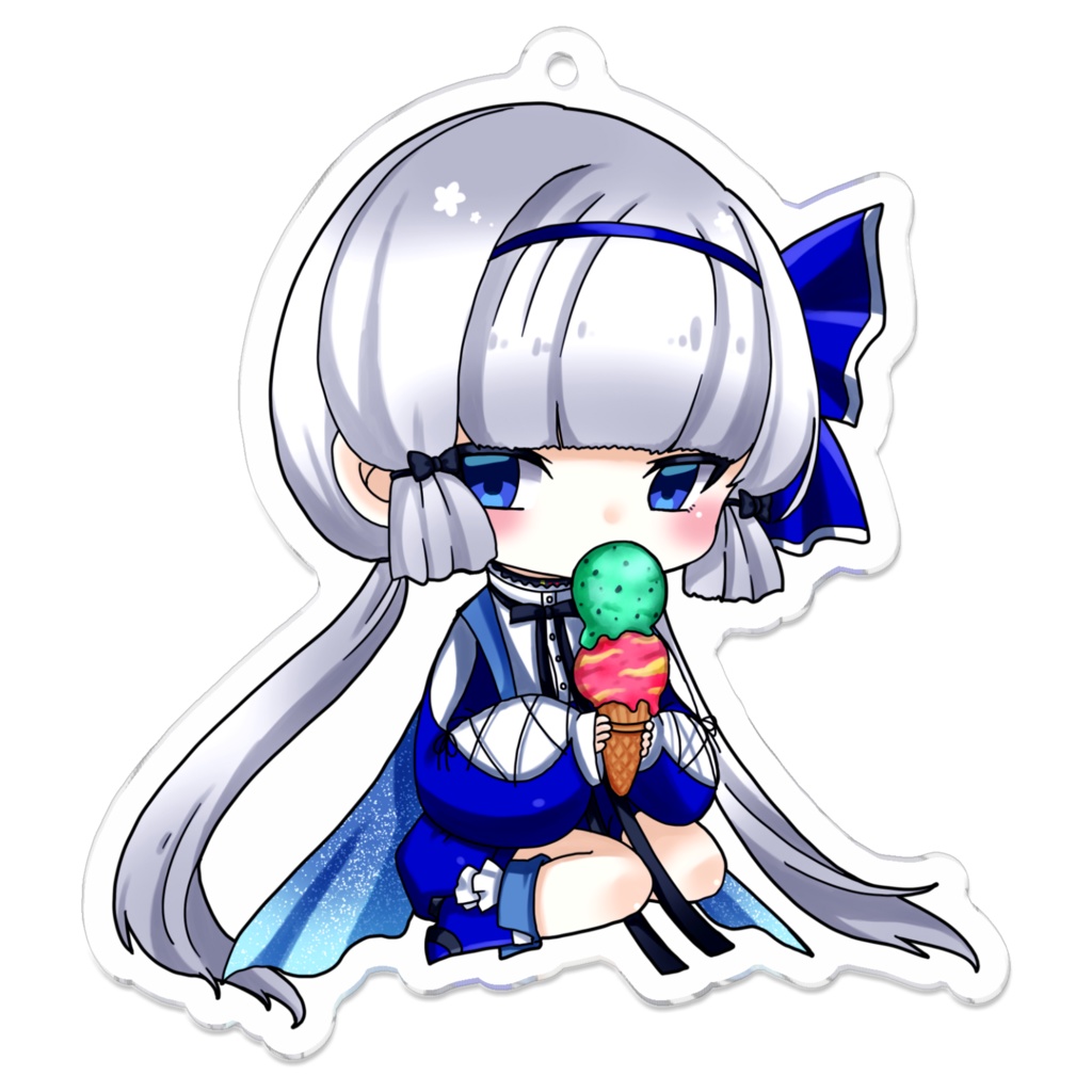 コーラル 70×70mm アクリルキーホルダー