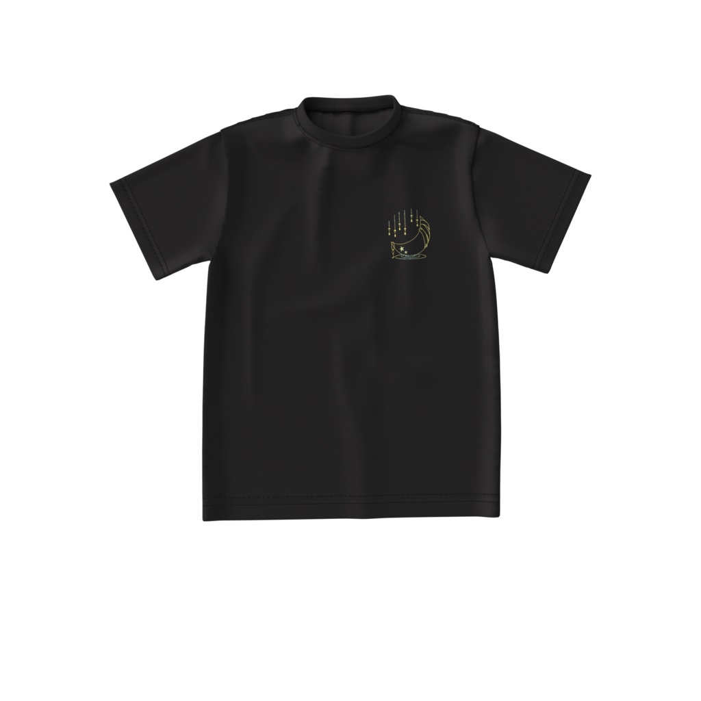 月マークのTシャツ