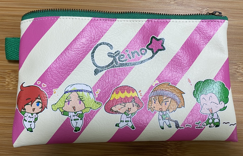 芸農大附属高校 合皮平ポーチ