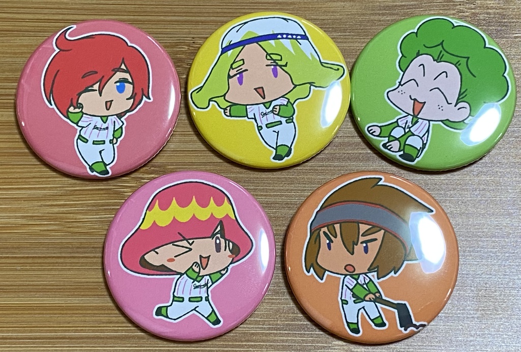 芸農大附属高校 缶バッジ5個セット