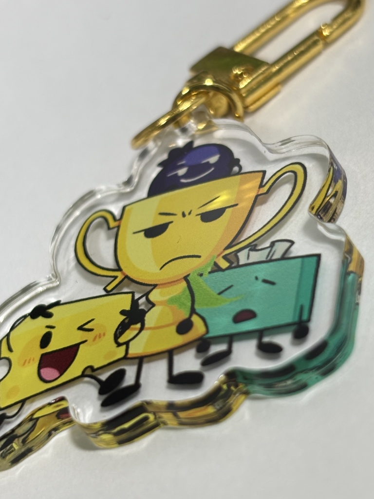 アクリルキーホルダー Trophy&Cheesy&Tissues&Blueberry
