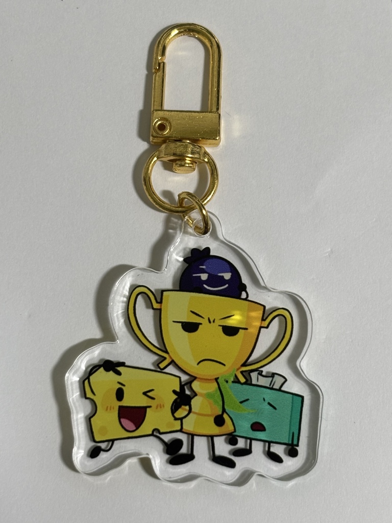 アクリルキーホルダー　Trophy&Cheesy&Tissues&Blueberry