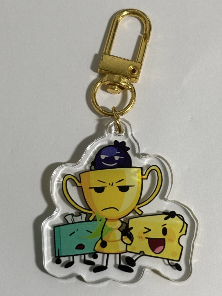 アクリルキーホルダー Trophy&Cheesy&Tissues&Blueberry