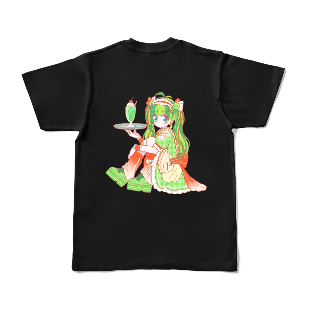 【限定販売】うりちゃんです2周年記念◇Tシャツ(黒)◇