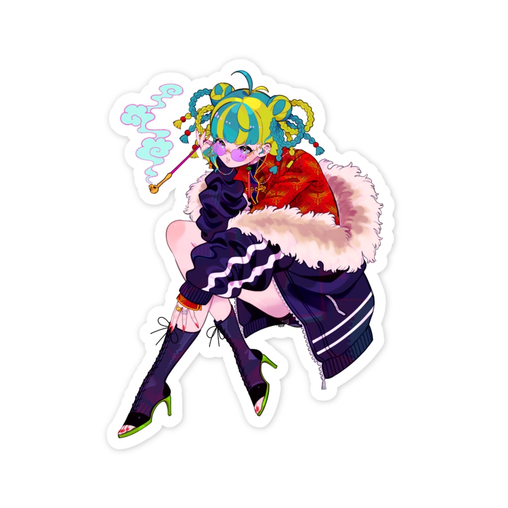 【恒常グッズ】◇うりちゃんチャイナステッカー◇