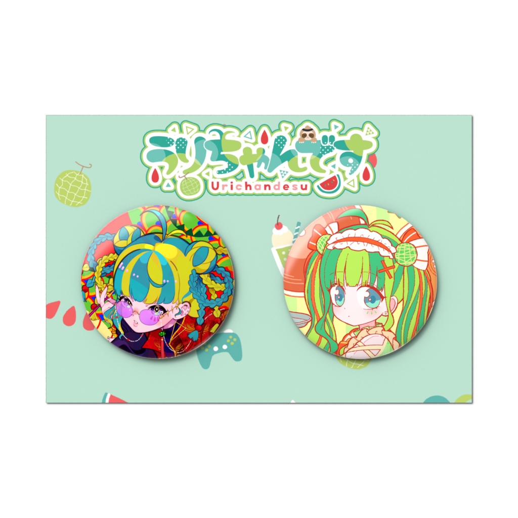 【限定販売】うりちゃんです3周年記念◇缶バッジセット◇