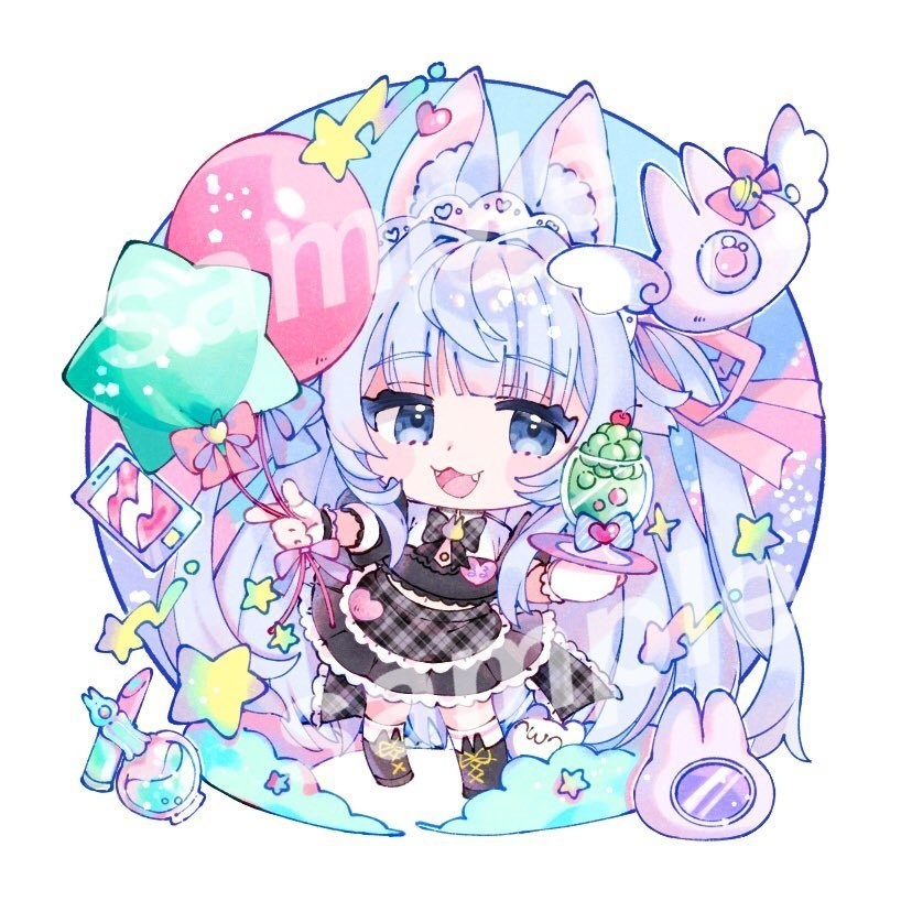 きらきらアクリルキーホルダー