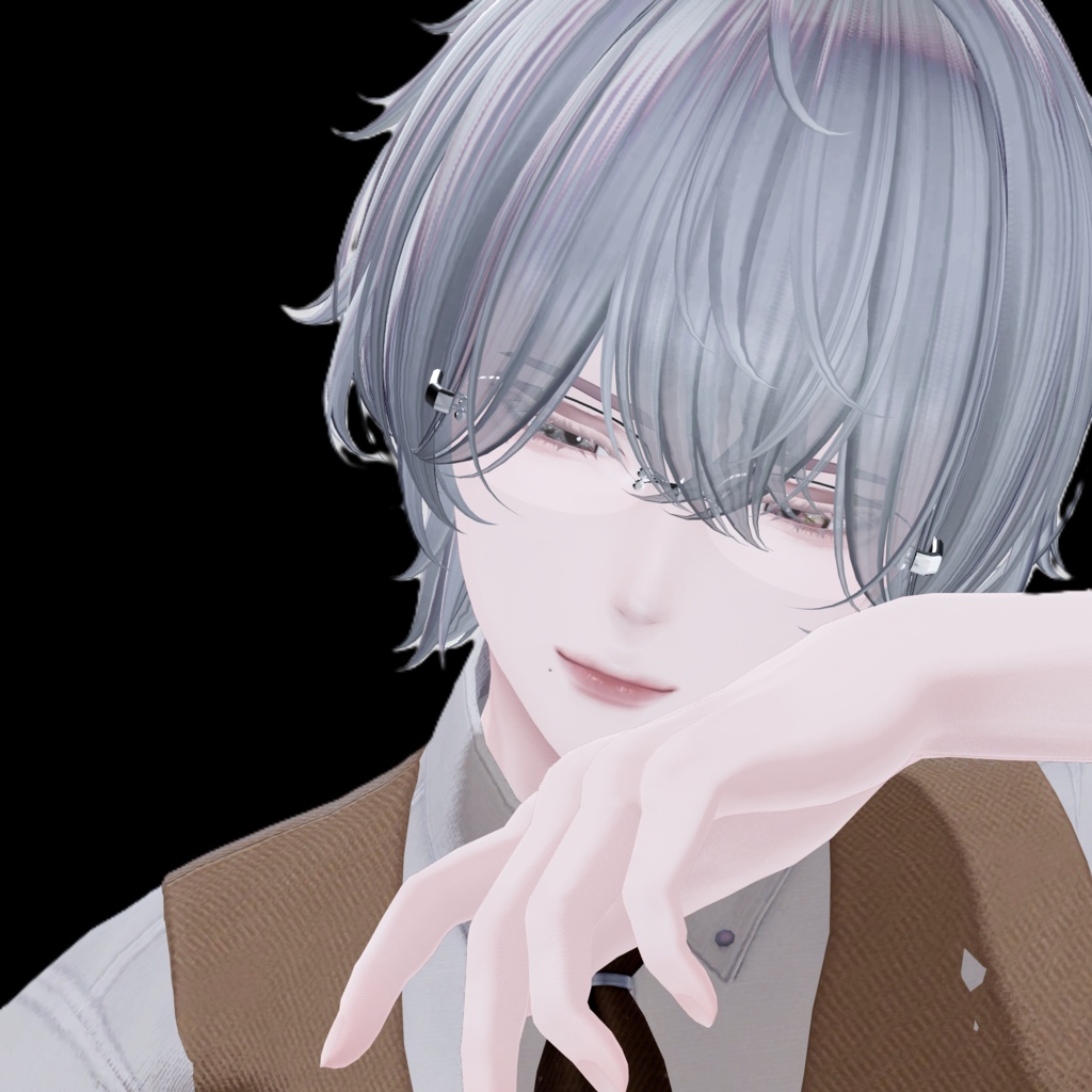 【VRCアイテム MA設定済】Rimless Silver