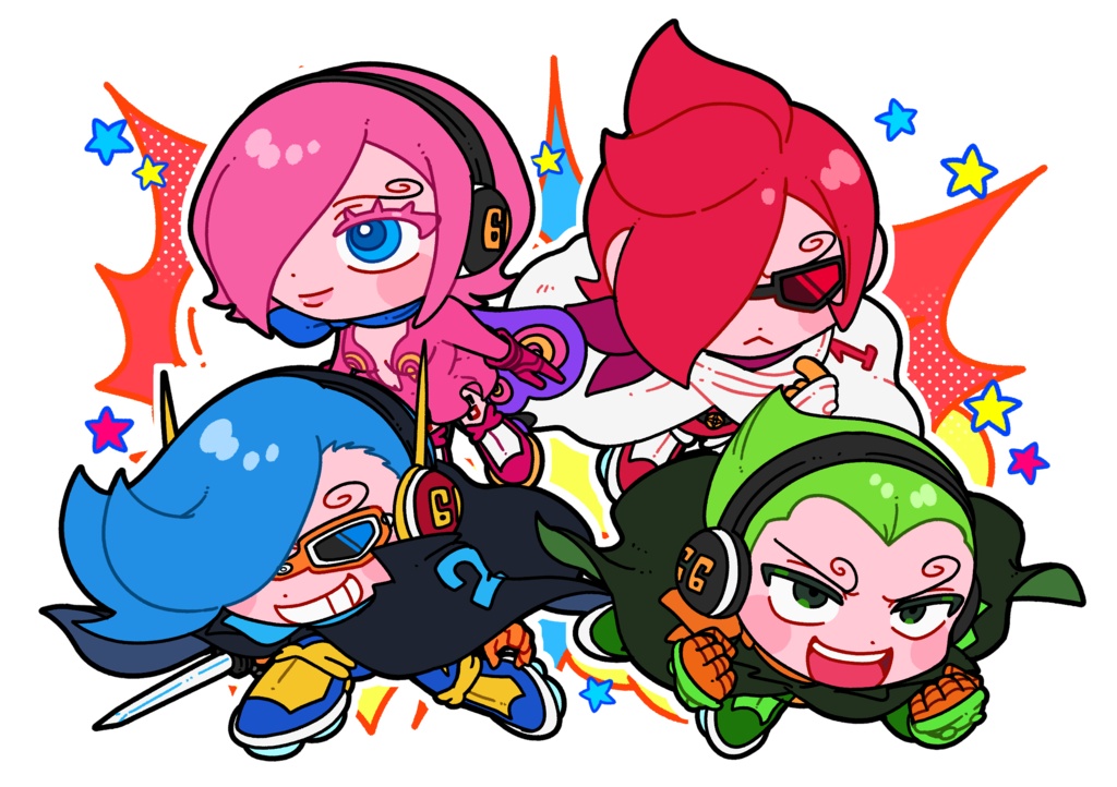 ジェルマ66全員集合！アクリルフィギュア