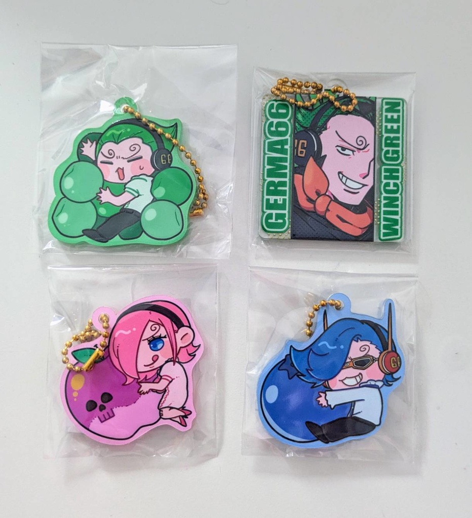 ジェルマアクキー　ゴールドボールチェーンver.