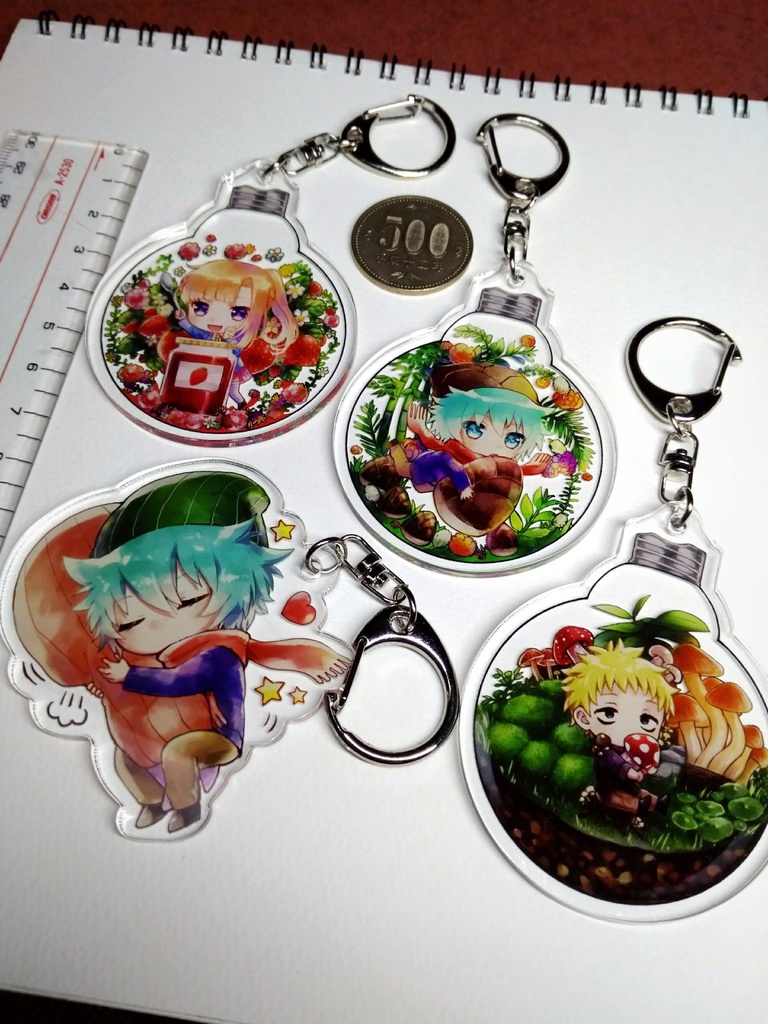 豆電球💡・ソウサラアクリルキーホルダー