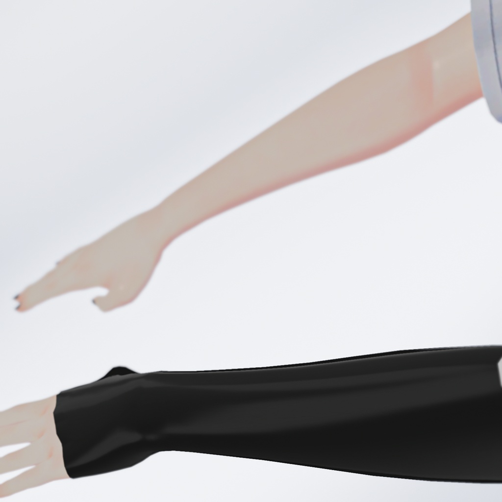 [VRChat想定] [FREE] 桔梗 Kikyo Arm Warmer 3D model