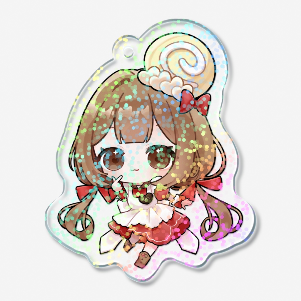 【500人記念】ゆびハートアクキー【にっこり】