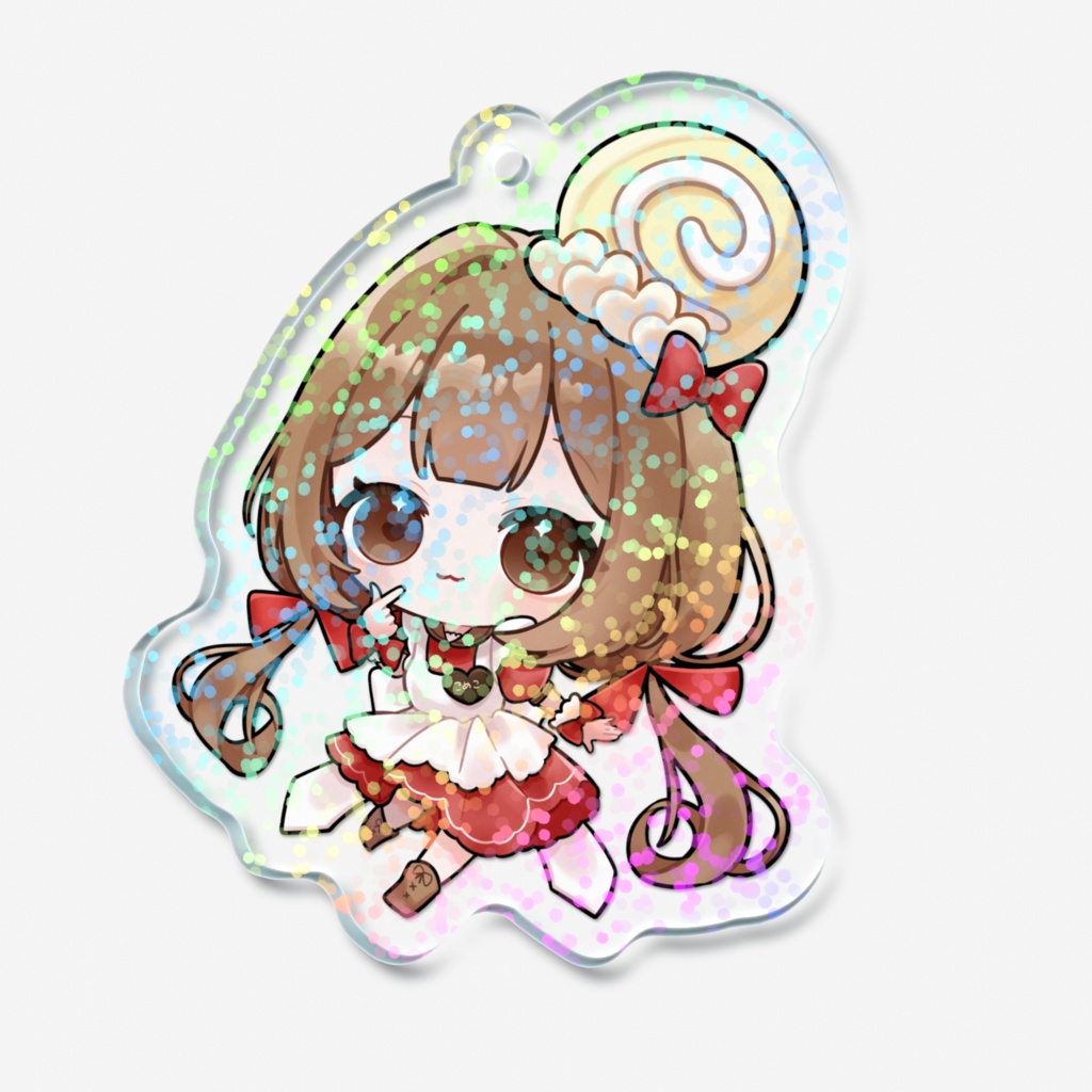 【500人記念】ゆびハートアクキー【にっこり】