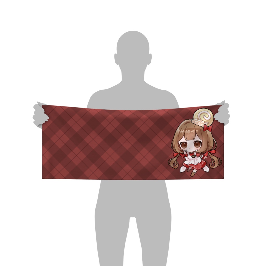 【500人記念】ゆびハートフェイスタオル【ひとり】