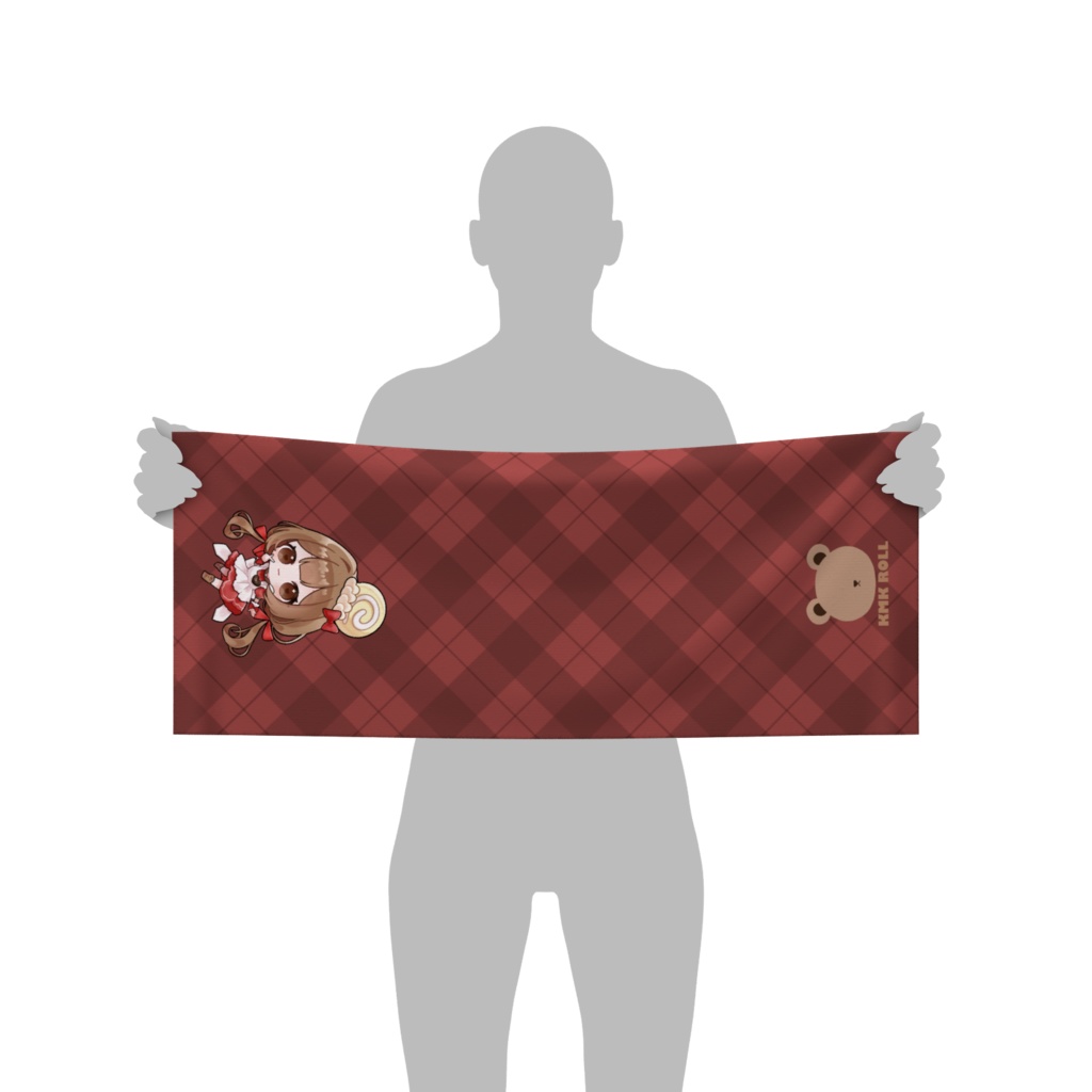 【500人記念】ゆびハートフェイスタオル【くまさんといっしょ】