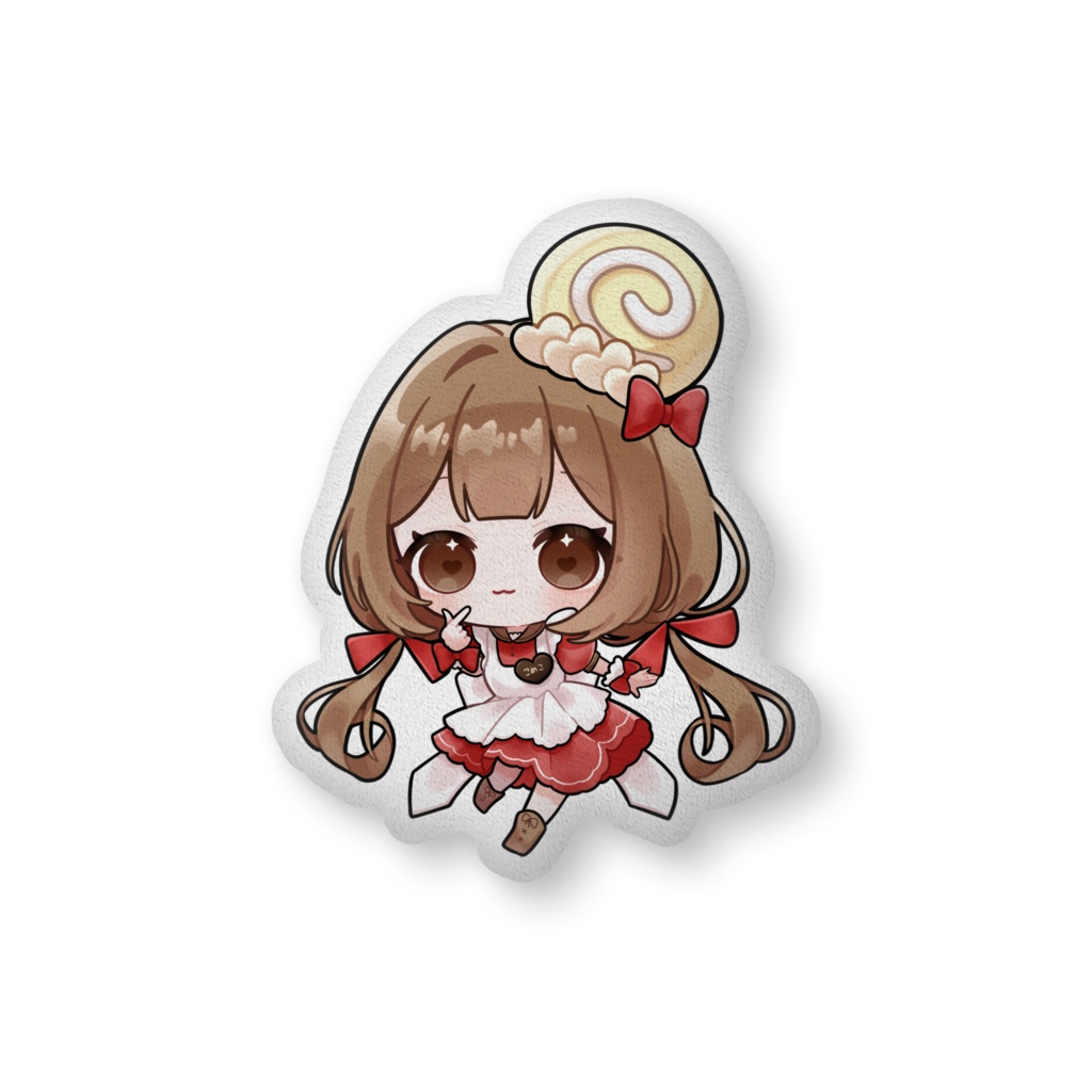 【500人記念】ゆびハートふかふかクッション