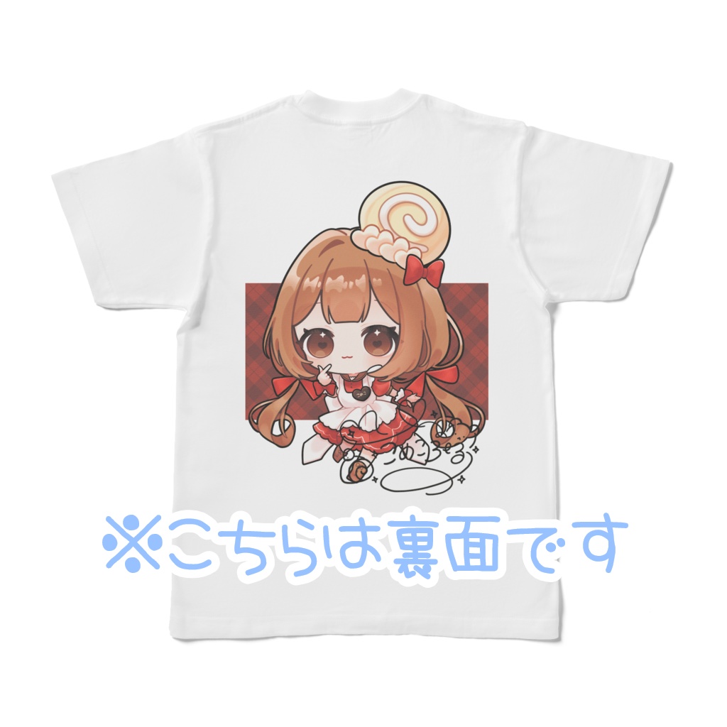 【500人記念】ゆびハートサイン入り風Tシャツ