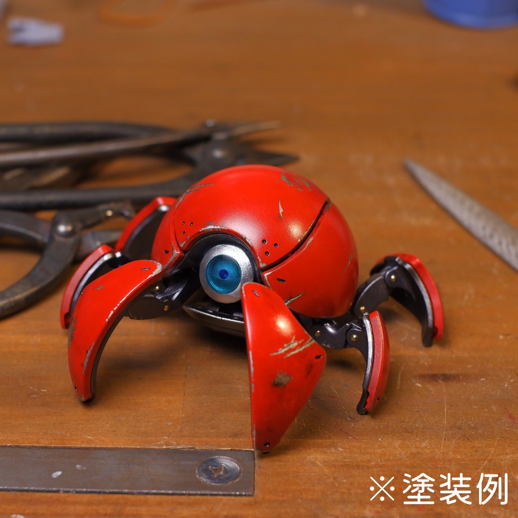 オリジナル球体変形メカ「カニタマ」3Dプリンタ出力品キット