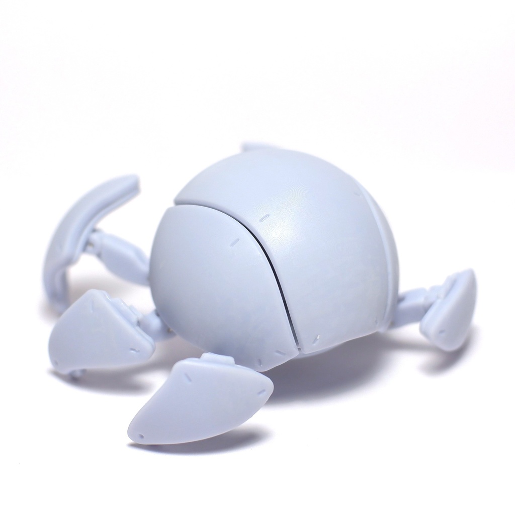 オリジナル球体変形メカ「カニタマ」3Dプリンタ出力品キット