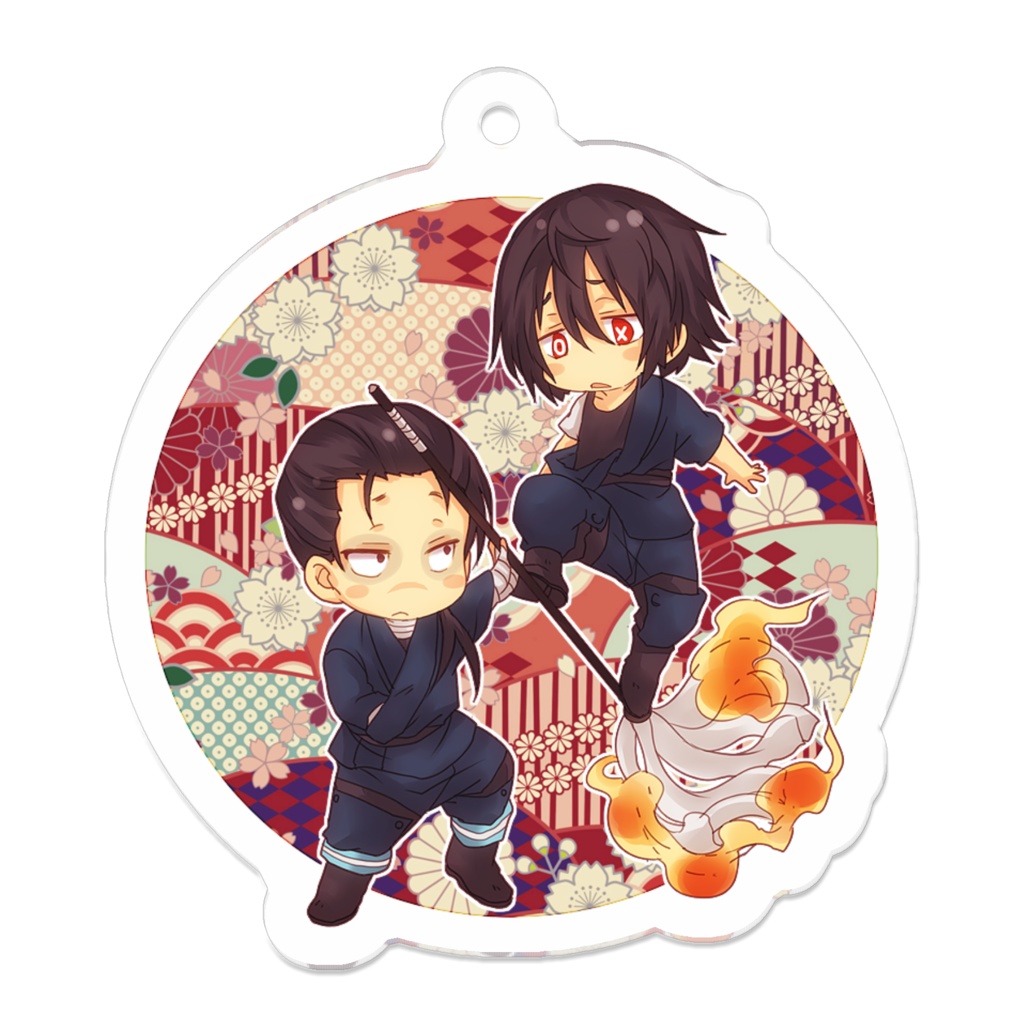 ちび紺紅キーホルダー