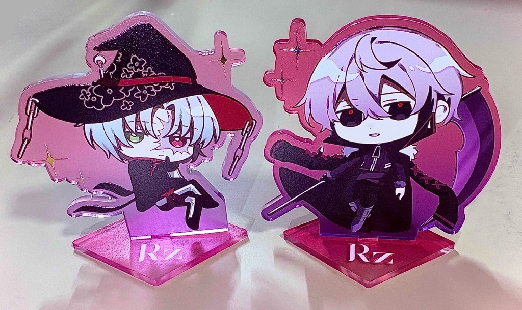 【一次創作】(異)デア・トイフェル+レズルタートの箔押しアクリルスタンド