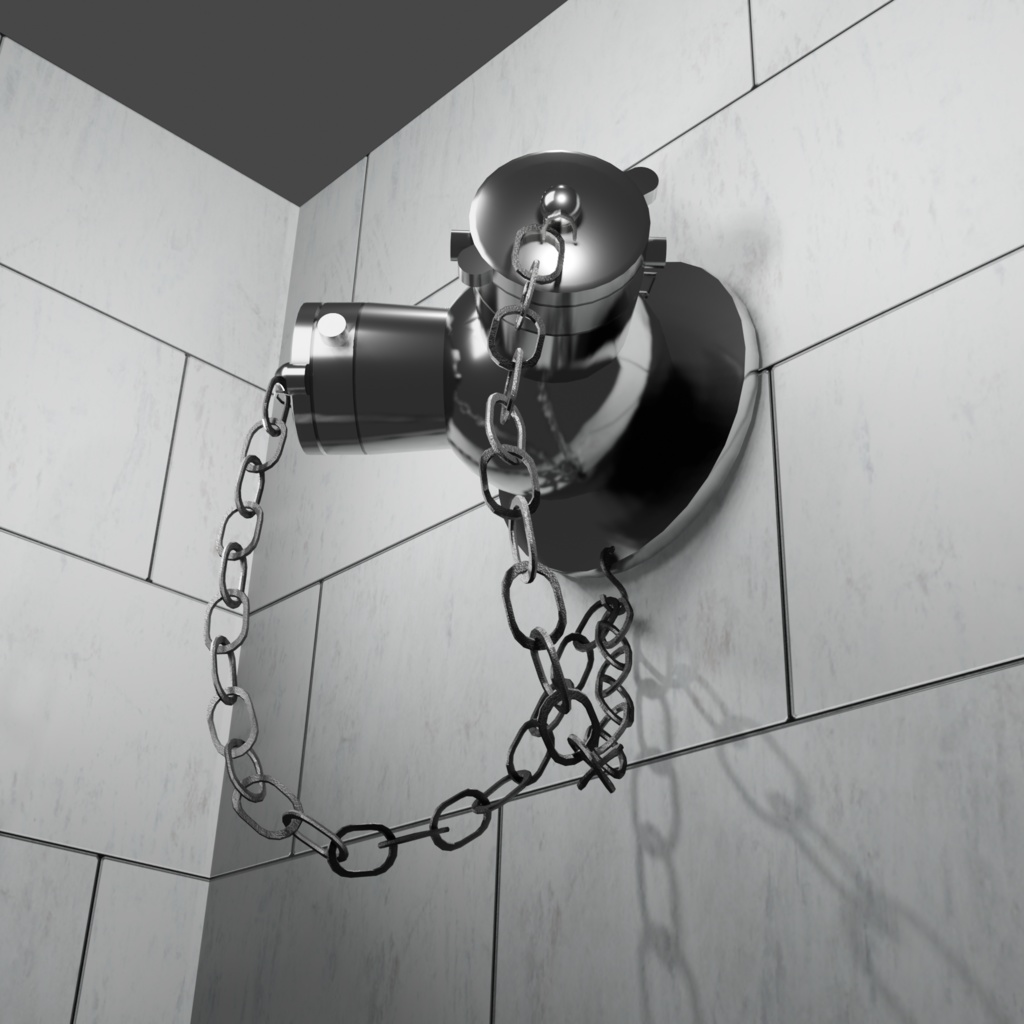 屋外用壁付二股送水口