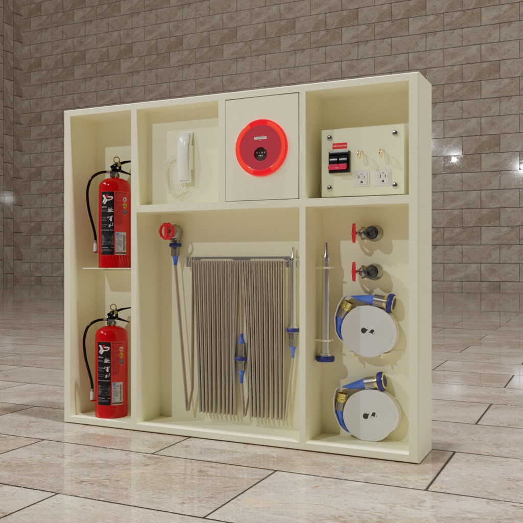 3D複合型屋内消火栓Btype (FBX/blender)