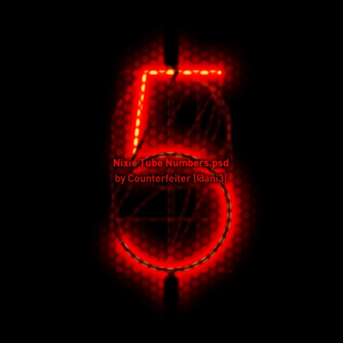 Nixie Tube Numbers.psd