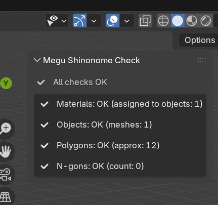 Blender用めぐアクセサリー確認アドオン